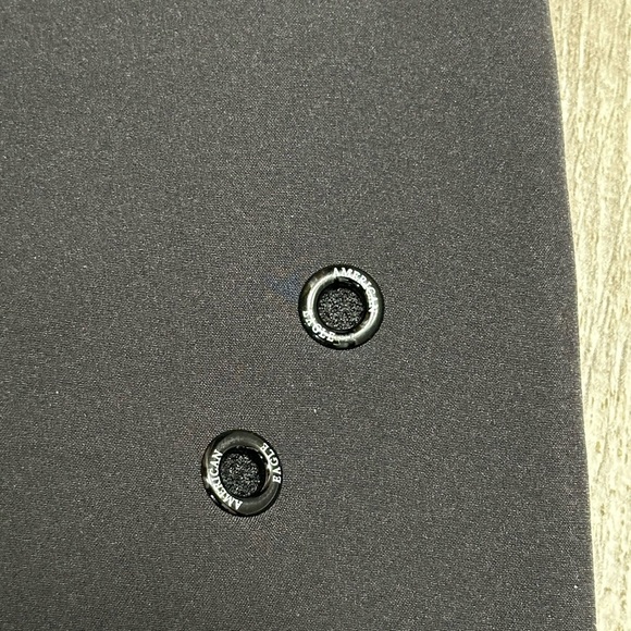 Men's American Eagle Small Swim Shorts Trunks Board Hybrid Black Gray Drawstring - Picture 7 of 9